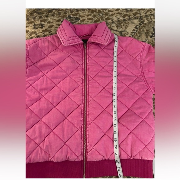 WILD FABEL HOT PINK  COAT QUILTED COTTON WOMENS 38 CHEST RIBBED SLEEVE & BOTTOM - Picture 11 of 14